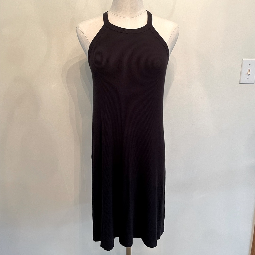 Madewell High Neck Ribbed Dress